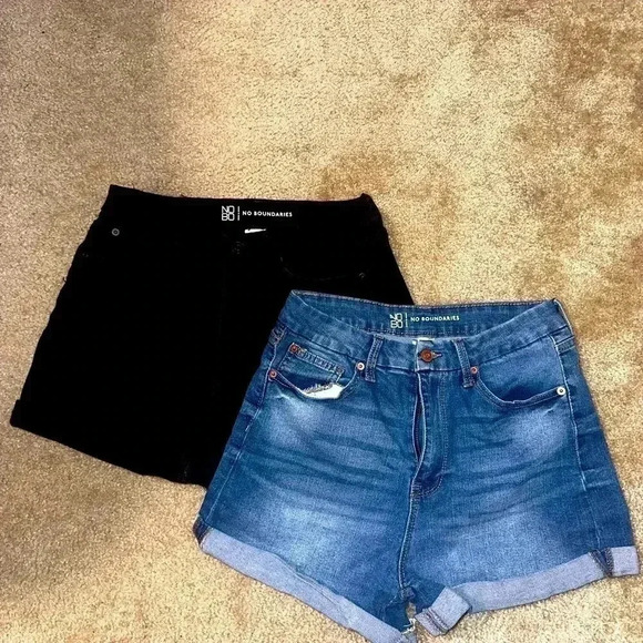 No Boundaries Pants - No Boundaries Denim Shorts Bundle
